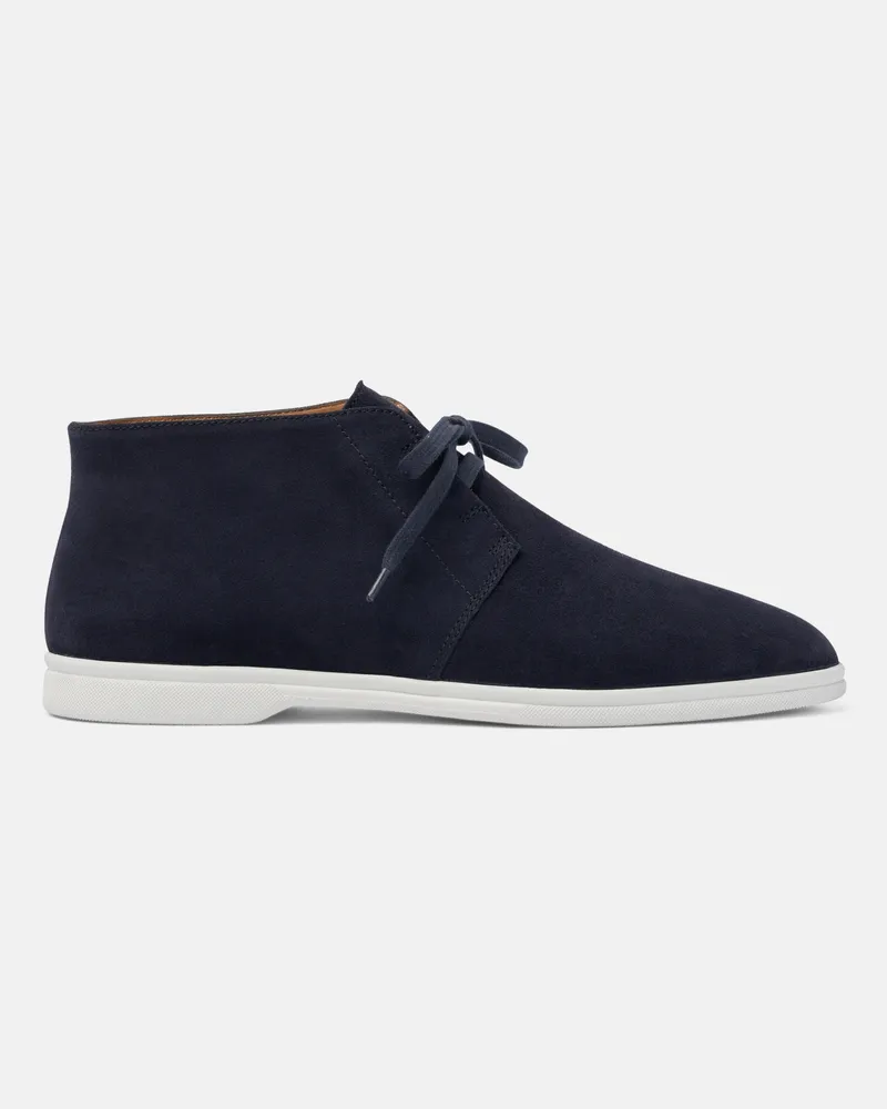 Scarosso Davide Blau Veloursleder - Mann Sneakers Blau - Veloursleder Blau
