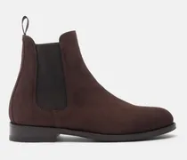 Elena Marrone Scamosciata - Frau Chelsea Boots Braun - Veloursleder