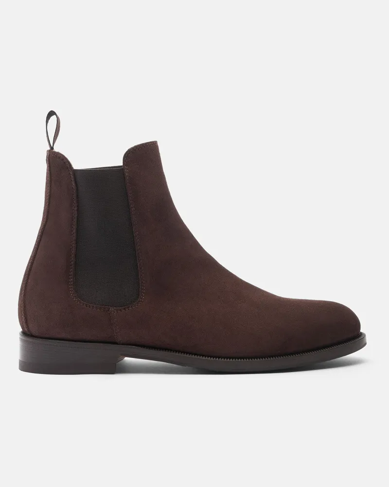 Scarosso Elena Marrone Scamosciata - Frau Chelsea Boots Braun - Veloursleder Braun