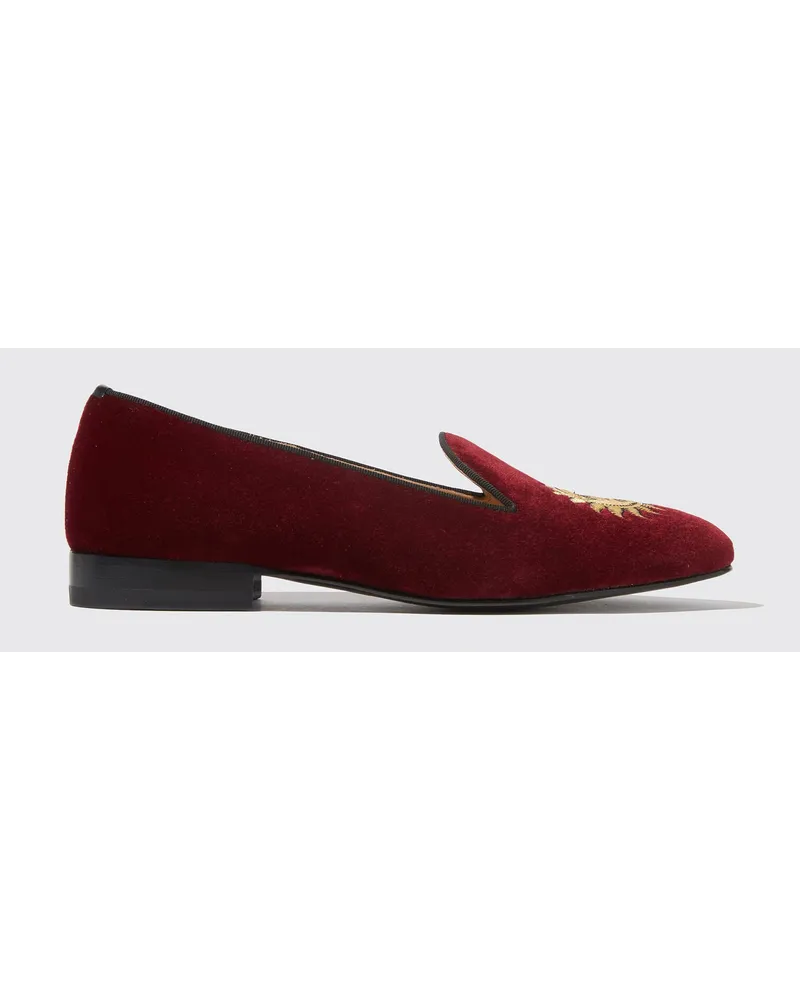 Scarosso Jordan Burgundy Velvet Bordeaux