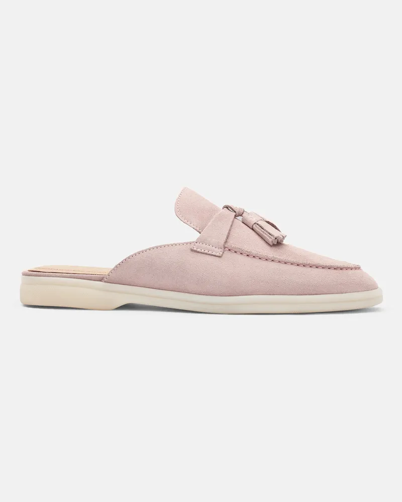 Scarosso Lucrezia Rosa Scamosciata - Frau Mules Rosa - Veloursleder Rosa