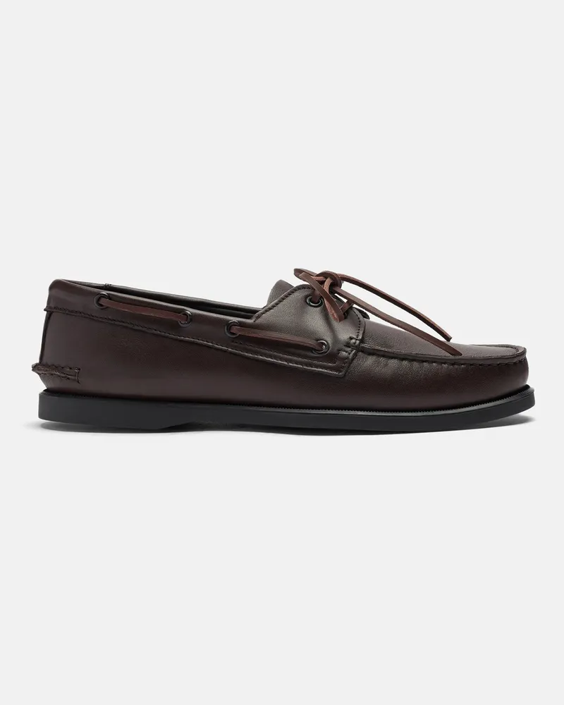 Scarosso Morgan Dunkelbraun - Mann Bootsschuhe Dunkelbraun - Kalbsleder Dunkelbraun