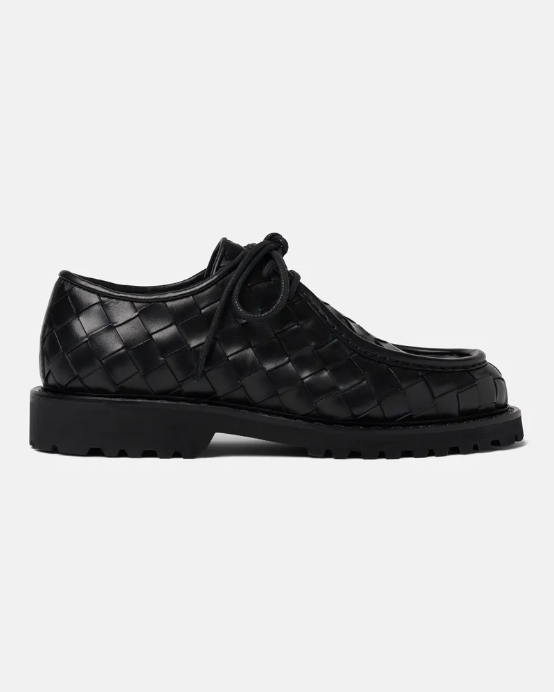 Scarosso Damiana Black Woven - Frau Klassische Schwarz – Kalbsleder Schwarz