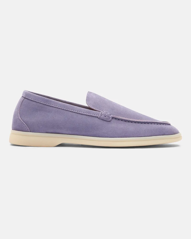 Scarosso Ludovica Viola Scamosciata - Frau Loafers & Mules Lila - Veloursleder Lila