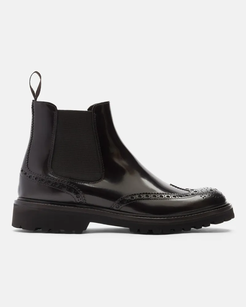 Scarosso Poppy Brown - Frau Chelsea Boots Braun - Poliertes Kalbsleder Braun