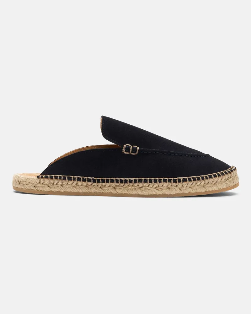 Scarosso Manuel Blue Suede - Mann Espadrilles Blau - Veloursleder Blau