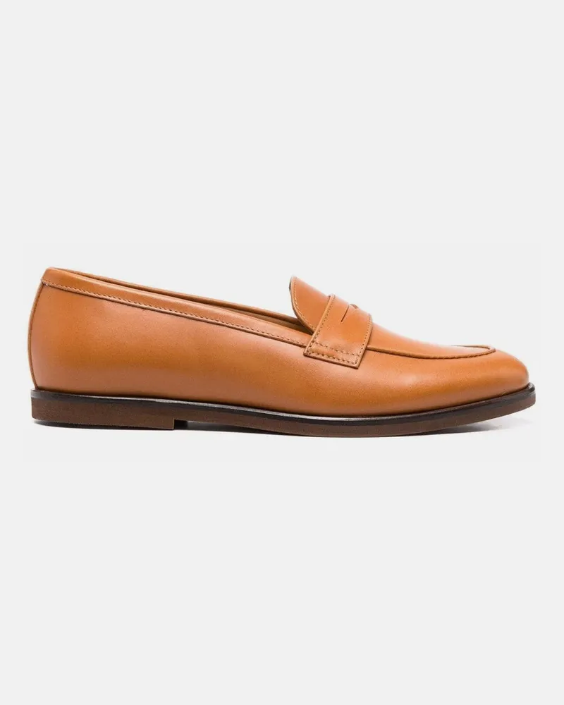 Scarosso Monica Cognac - Frau Loafers & Mules Braun - Kalbsleder Braun