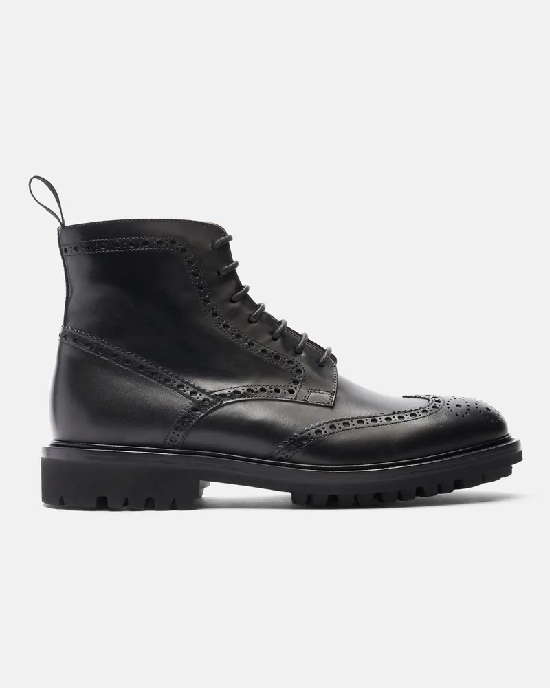 Scarosso Thomas Schwarz - Mann Boots Schwarz - Kalbsleder Schwarz