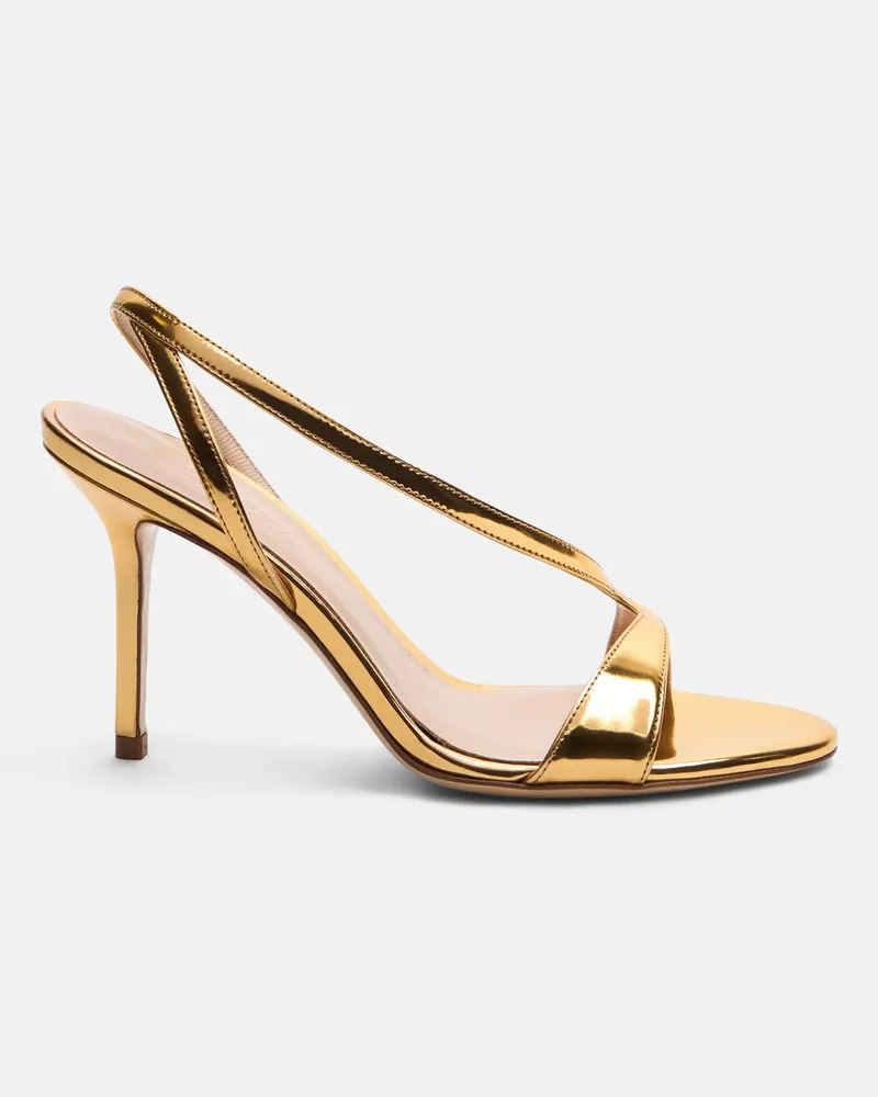 Scarosso Paula Gold  - Frau Sandalen Gold - Metall Gold
