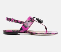 Emma Fucsia Elaphe - Frau Sandalen & Espadrilles Pink - Elapheleder