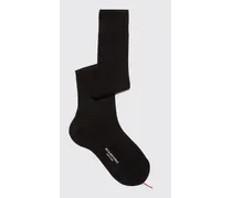Black Wool Knee Socks