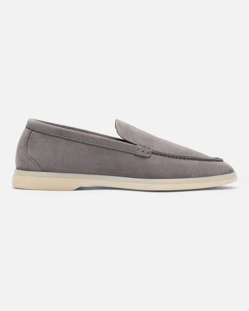Scarosso Ludovica Grigia Scamosciata - Frau Loafers Grau - Veloursleder Grau