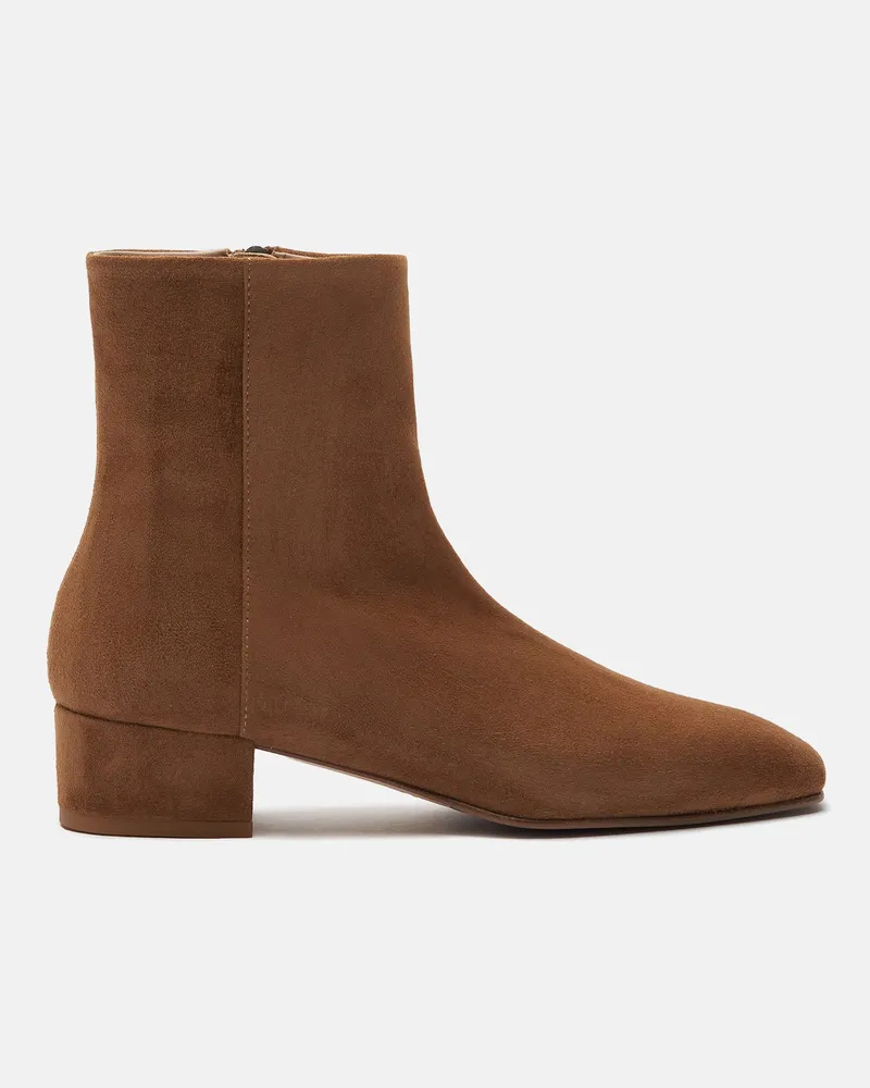 Scarosso Ambra Hellbraun Veloursleder - Frau Boots Hellbraun - Veloursleder Hellbraun