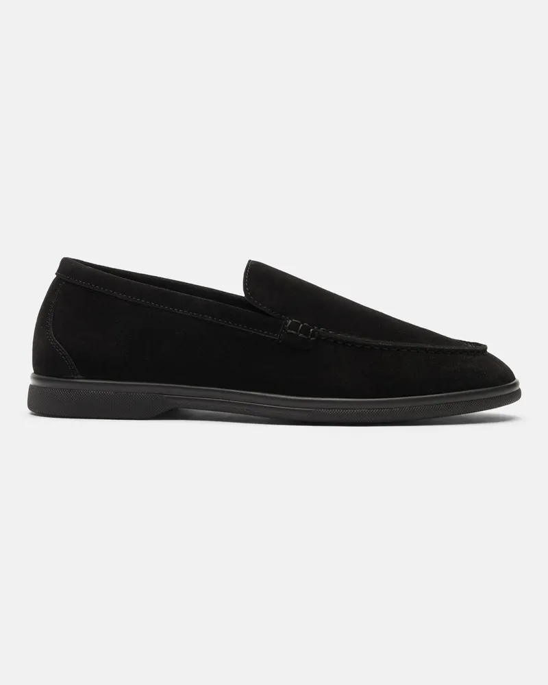 Scarosso Ludovica Nera Scamosciata - Frau Loafers Schwarz - Veloursleder Schwarz
