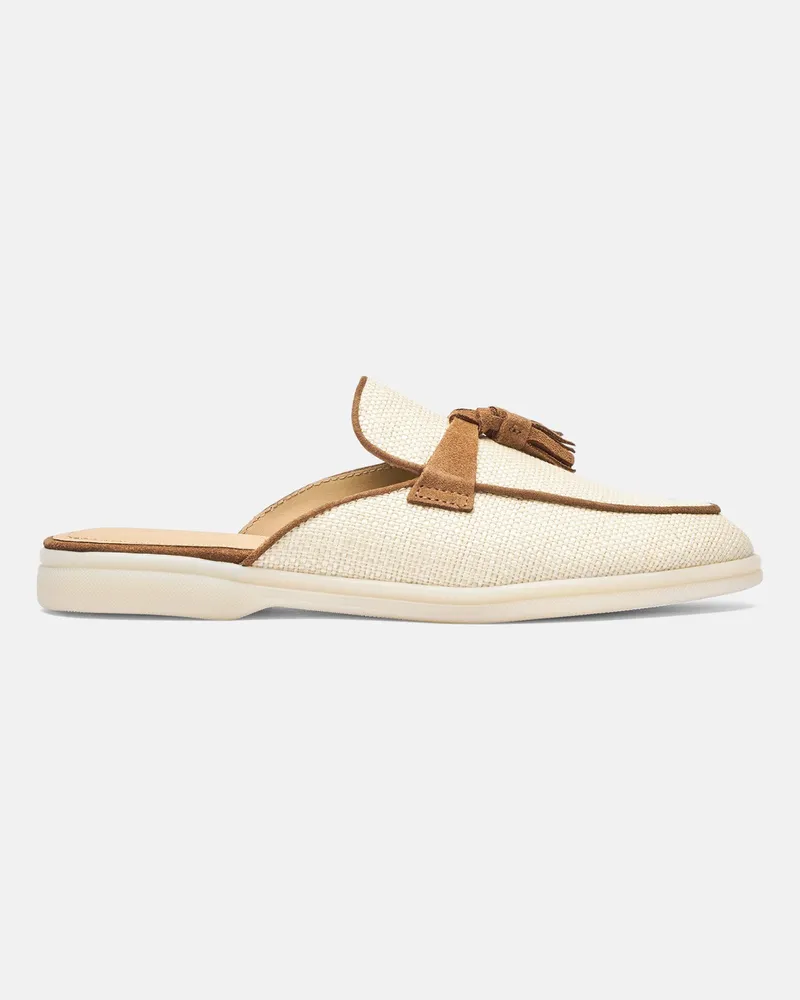 Scarosso Lucrezia Beige Stroh  - Frau Mules Beige - Stroh Beige