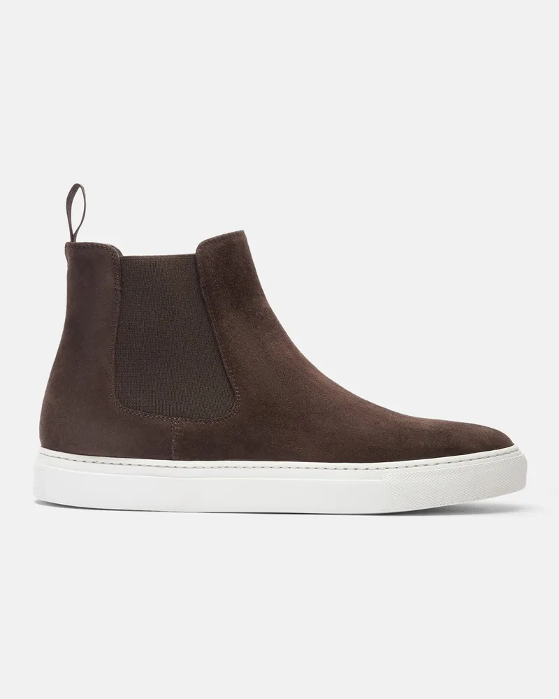 Scarosso Tommaso Moro Scamosciato - Mann Chelsea Boots Braun - Veloursleder Braun