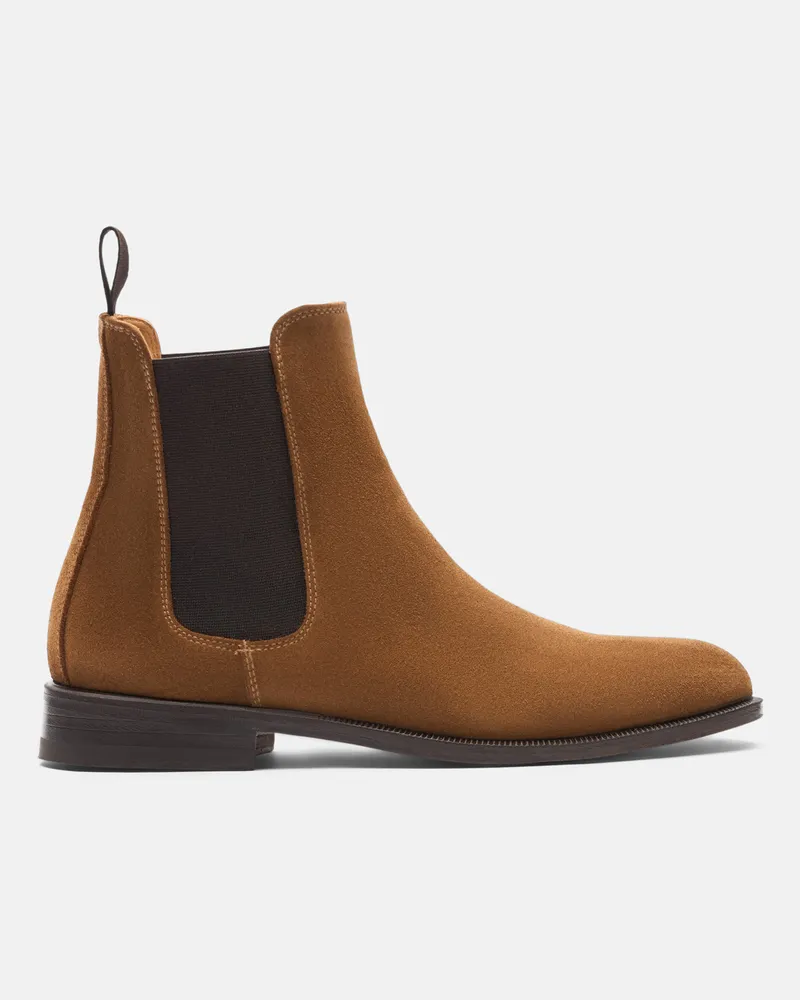 Scarosso Caterina Marrone - Frau Chelsea Boots Braun - Veloursleder Braun