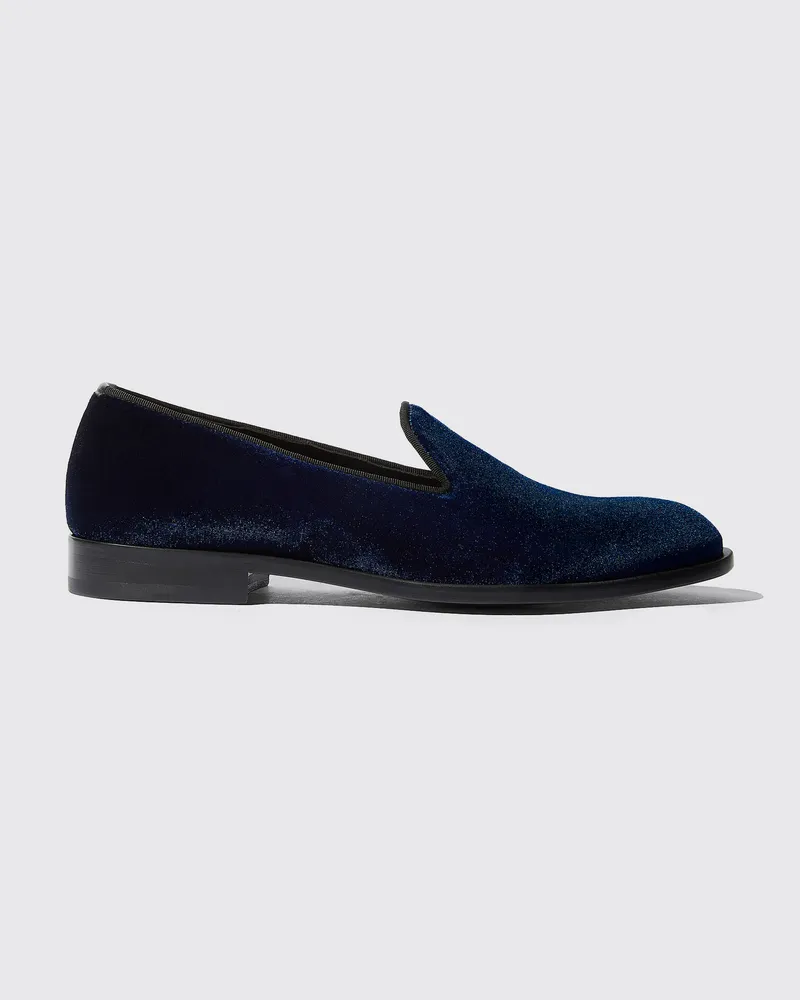 Scarosso George Blue Velvet Blau