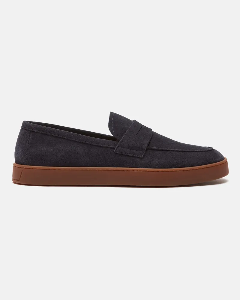 Scarosso Carlos Blau Veloursleder - Mann Sneakers Blau - Veloursleder Blau
