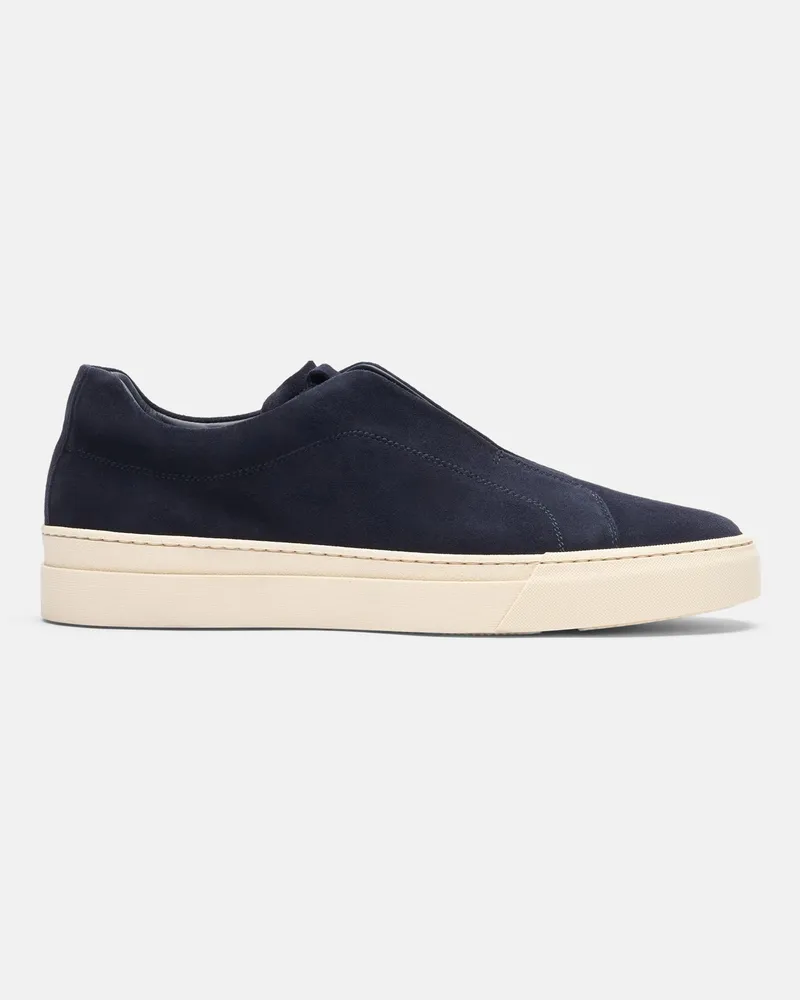 Scarosso Luca Blau Veloursleder - Mann Sneakers Blau - Veloursleder Blau