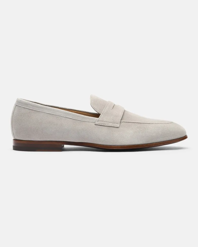 Scarosso Marzio Taupe Scamosciato - Mann Loafers Taupe - Veloursleder Taupe