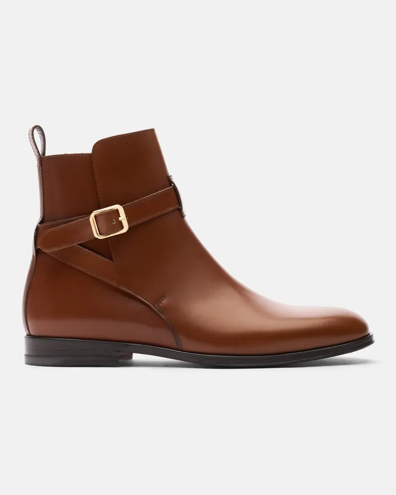 Scarosso Lara Cognac - Frau Jodhpur Stiefeletten Cognac - Kalbsleder Cognac