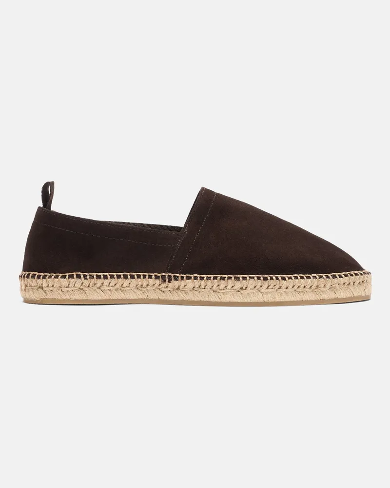 Scarosso Pablo Brown Suede - Mann Espadrilles Braun - Veloursleder Braun