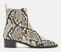 Olivia Python - Frau Last Chance Beige - Kalbsleder Python-print
