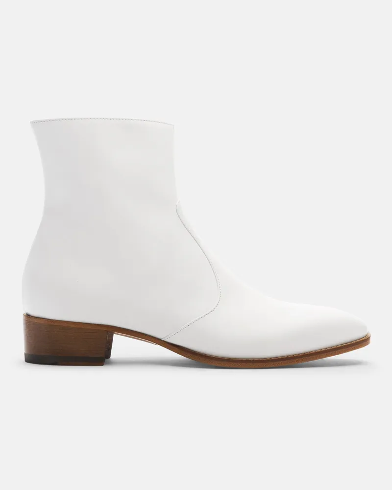 Scarosso Warren Weiß - Mann Boots Weiß - Kalbsleder Weiß