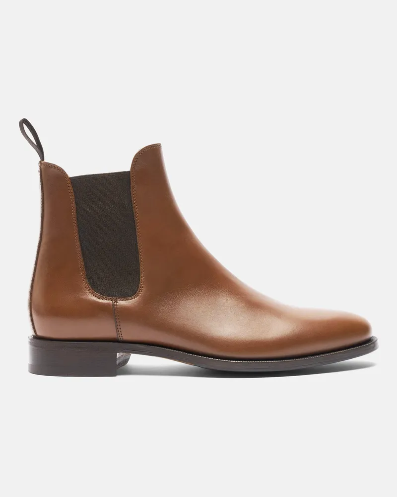 Scarosso Giancarlo Castagno - Mann Chelsea Boots Kastanien Farbe - Kalbsleder Kastanien