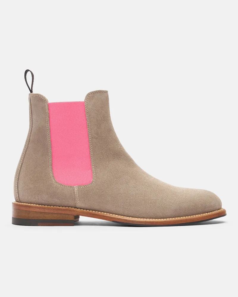 Scarosso Bruna - Frau Chelsea Boots Grau - Veloursleder Grau