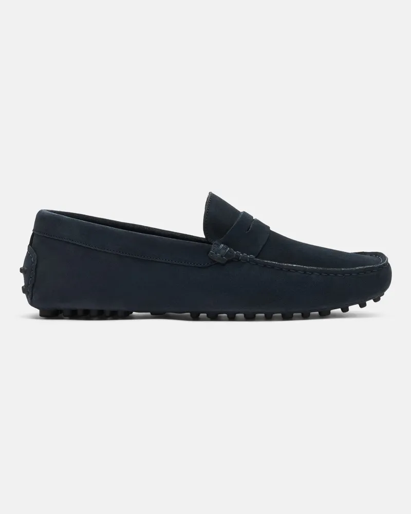 Scarosso Michael Blue Suede - Mann Mokassins Blau - Wildleder Blau