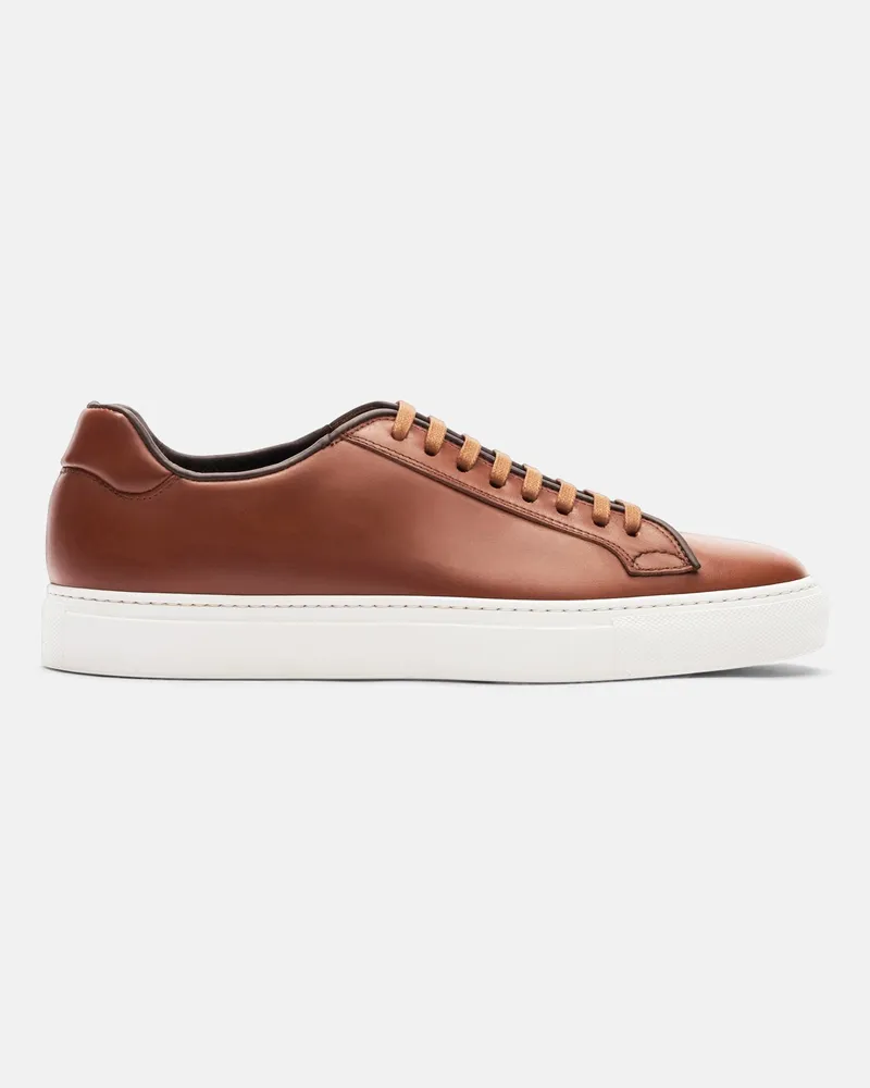 Scarosso Ugo Braun Hand-finished - Mann Sneakers Brown - Calf Brown