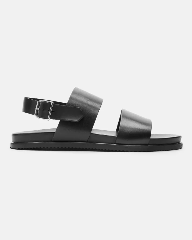 Scarosso Antonio Nero - Mann Sandalen Schwarz - Kalbsleder Schwarz