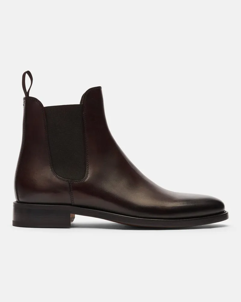 Scarosso Enzo Ebano - Mann Chelsea Boots Ebenholzfarbenes - Kalbsleder Ebenholzfarbenes