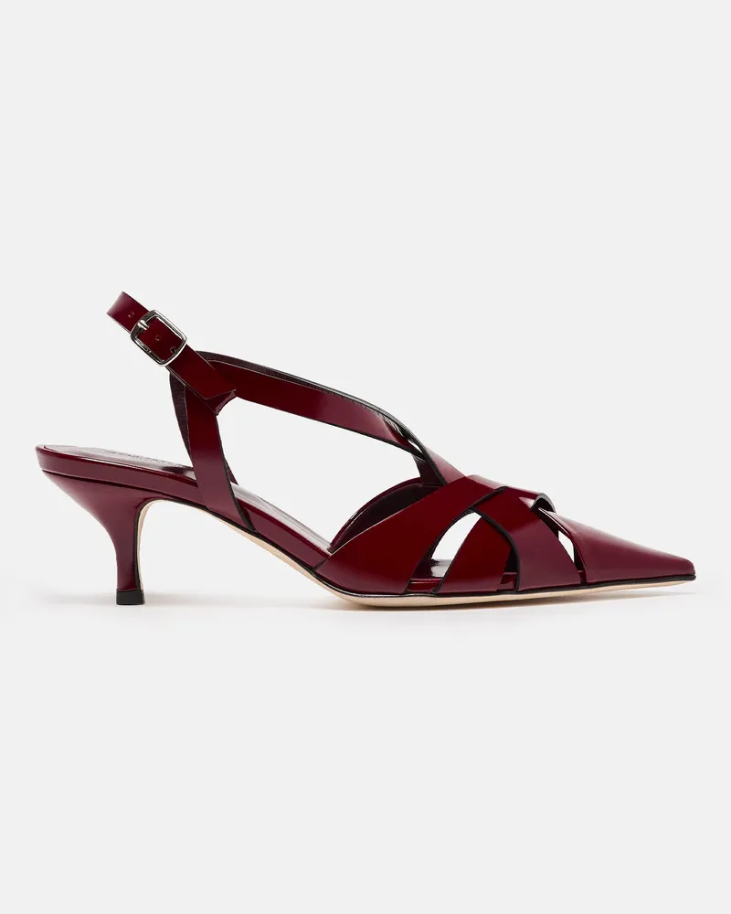 Scarosso Clio Burgundy Patent - Frau High Heels Bordeaux - Lackleder Bordeaux