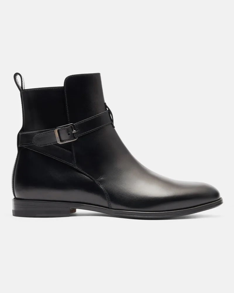 Scarosso Lara Nera - Frau Jodhpur Stiefeletten Schwarz - Kalbsleder Schwarz