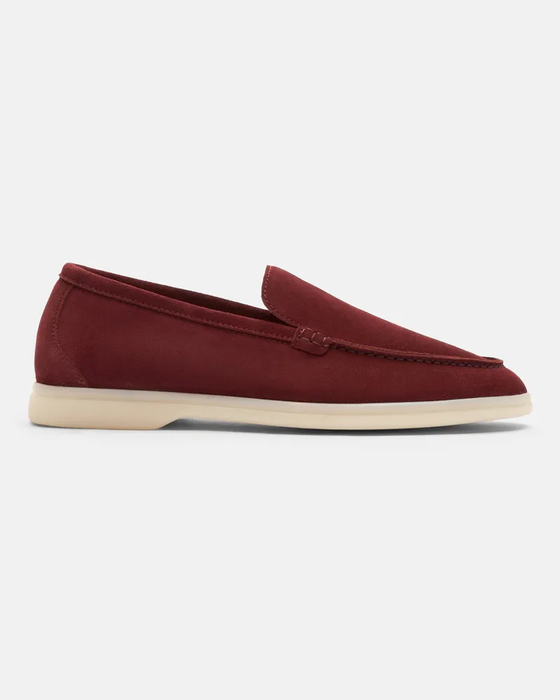 Scarosso Ludovica Bordeaux Scamosciata - Frau Loafers Bordeaux - Veloursleder Bordeaux