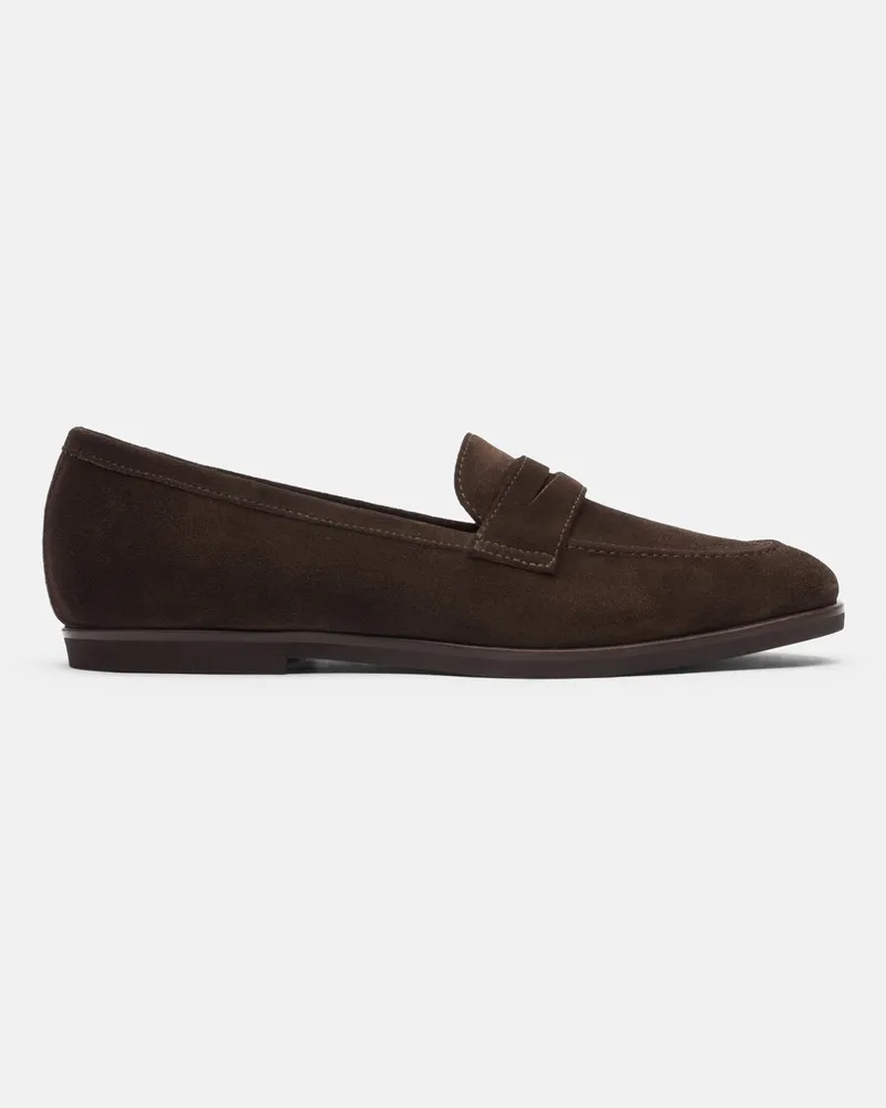 Scarosso Monica Marrone Scamosciata - Frau Loafers Braun - Veloursleder Braun