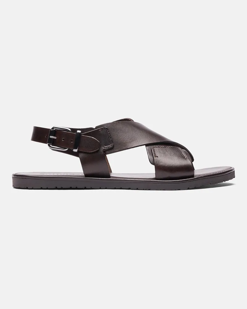 Scarosso Massimo Braun - Mann Sandalen Braun - Kalbsleder Braun