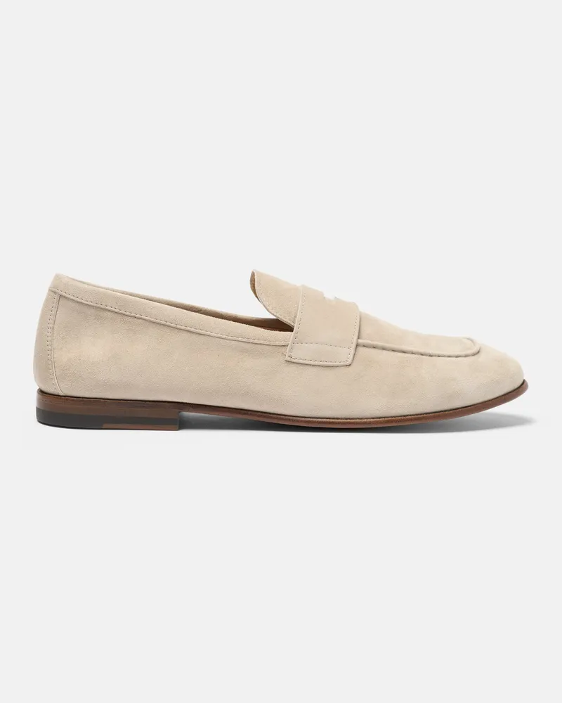 Scarosso Gregory Wildleder Creme - Mann Loafers Creme – Veloursleder Creme