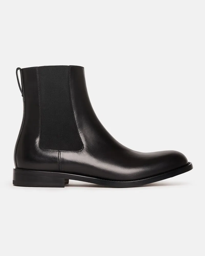 Scarosso Elliot Black - Mann Chelsea Boots Schwarz - Kalbsleder Schwarz