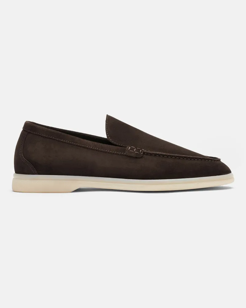 Scarosso Ludovica Moro Scamosciata - Frau Loafers Braun - Veloursleder Braun