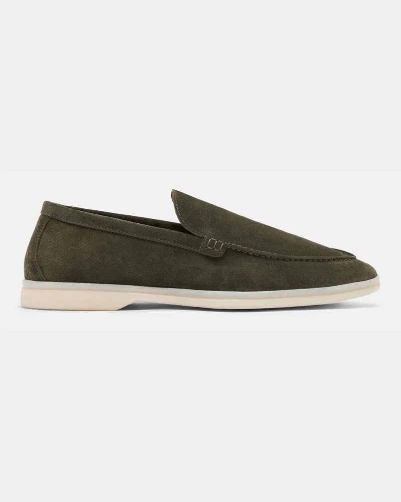 Scarosso Ludovico Olive Veloursleder - Mann Loafers Olivgrün - Veloursleder Olivgrün