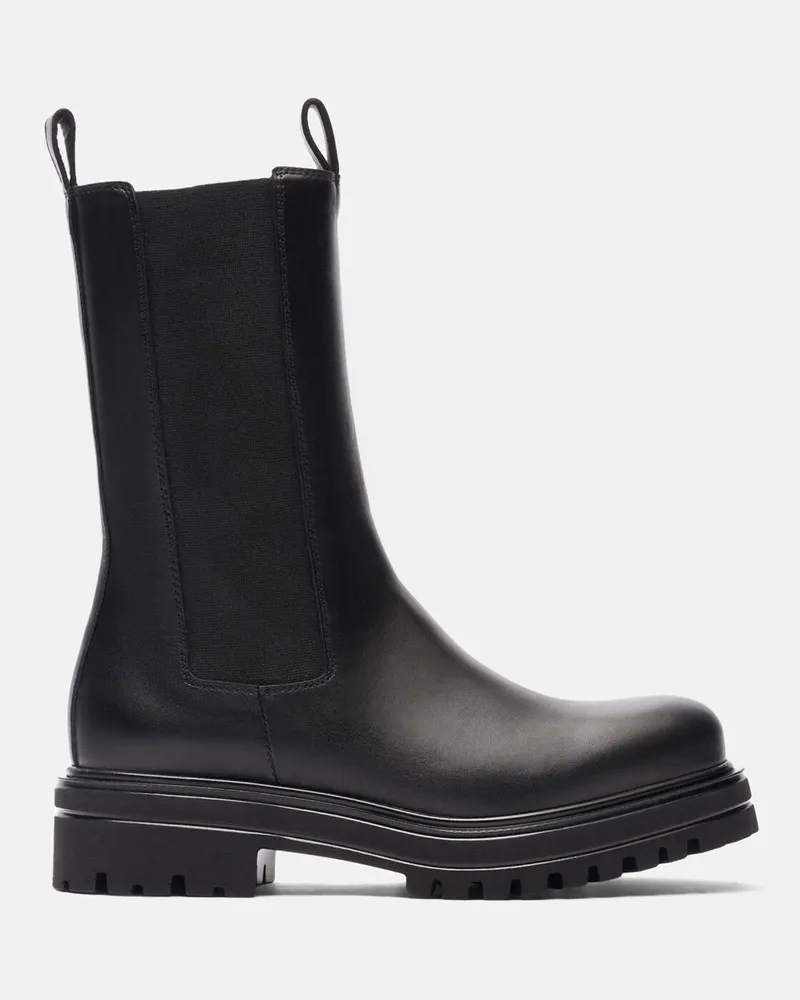Scarosso Naomi Black - Frau Chelsea Boots Schwarz - Kalbsleder Schwarz