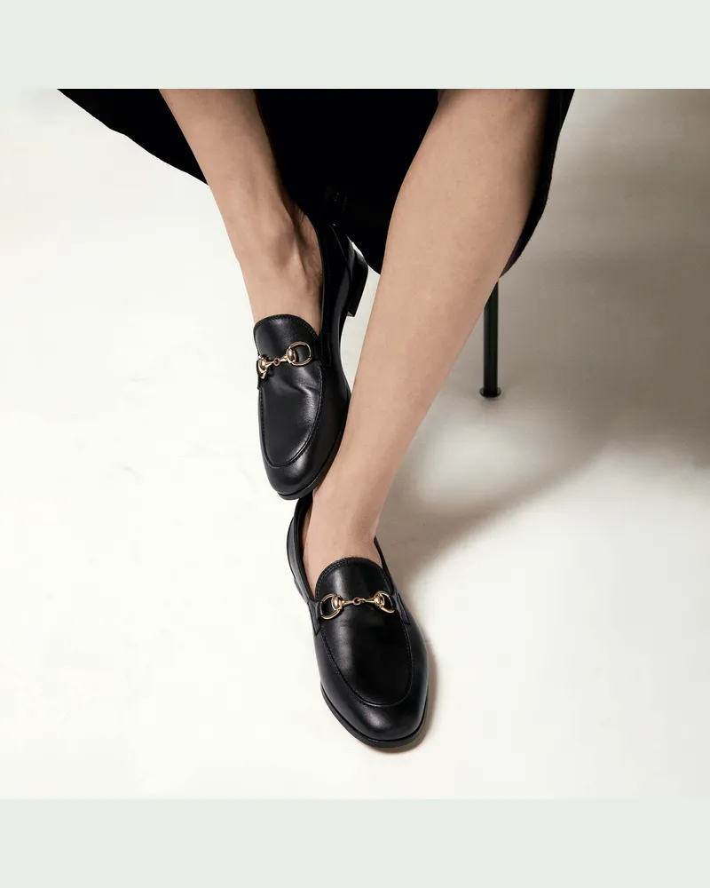 Scarosso Alessandra Nera - Frau Loafers Schwarz - Kalbsleder Schwarz