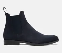 Giacomo Blau - Mann Chelsea Boots Blau - Veloursleder