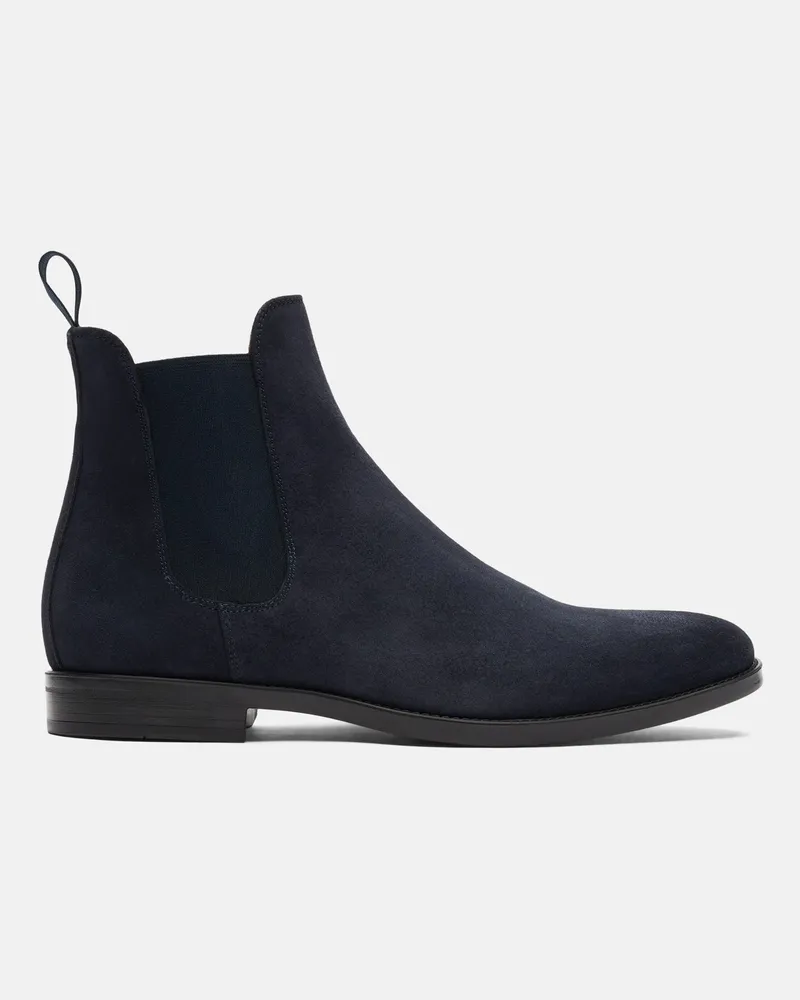 Scarosso Giacomo Blue - Mann Chelsea Boots Blau - Veloursleder Blau