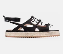 Night - Frau Sandalen & Espadrilles Schwarz - Seide