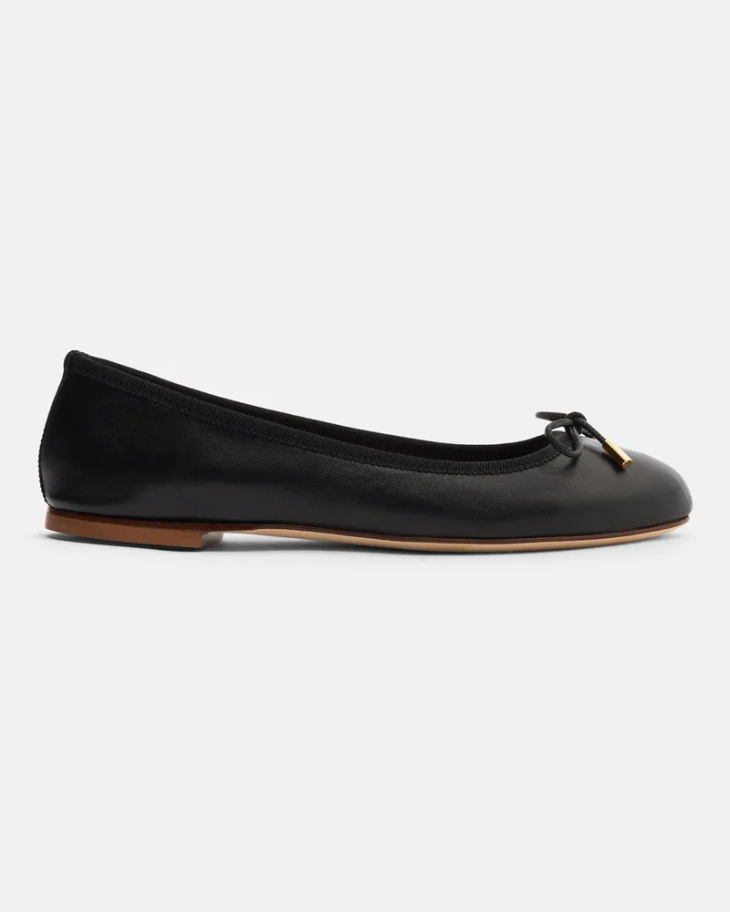 Scarosso Carla Nera - Frau Ballerinas Schwarz - Kalbsleder Schwarz